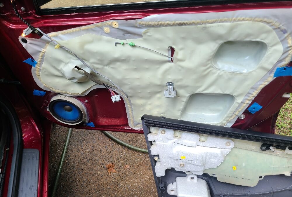 Car door vapor barrier